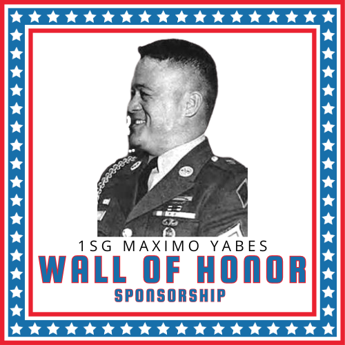 1SG Maximo Yabes Wall of Honor Sponsor