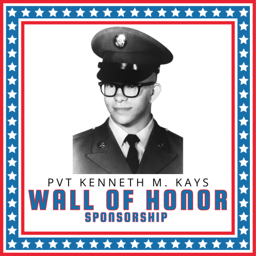 Private Kenneth M. Kays Honor Your Hero on our Wall of Honor